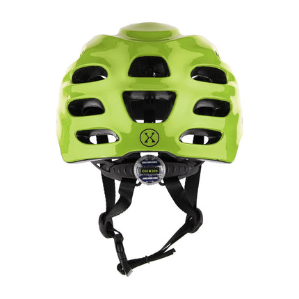 LED helma, zelená, velikost S (51-58 cm)