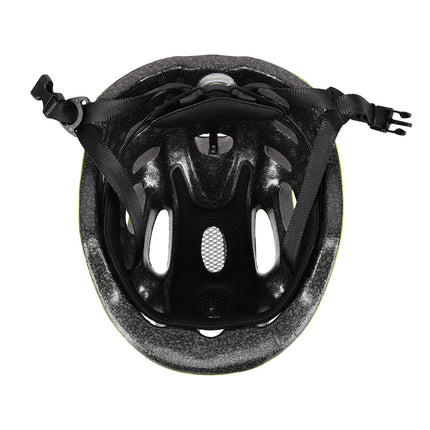 LED helma, zelená, velikost S (51-58 cm)