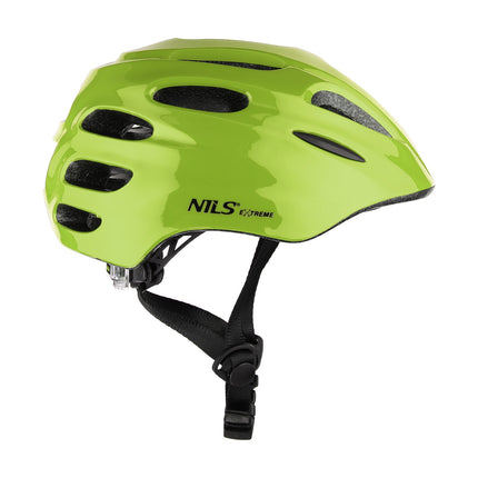 LED helma, zelená, velikost S (51-58 cm)