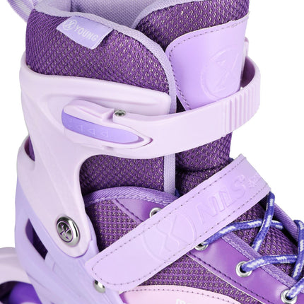 LED In-Line Skates with Protectors, Size M (35-38)