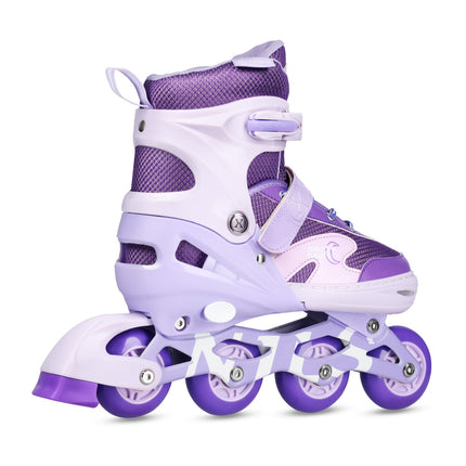 LED In-Line Skates with Protectors, Size M (35-38)