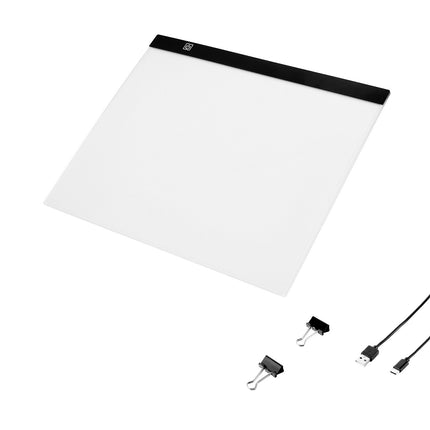 LED Light Pad B4 for Tracing, USB-C, Dimmable, Black