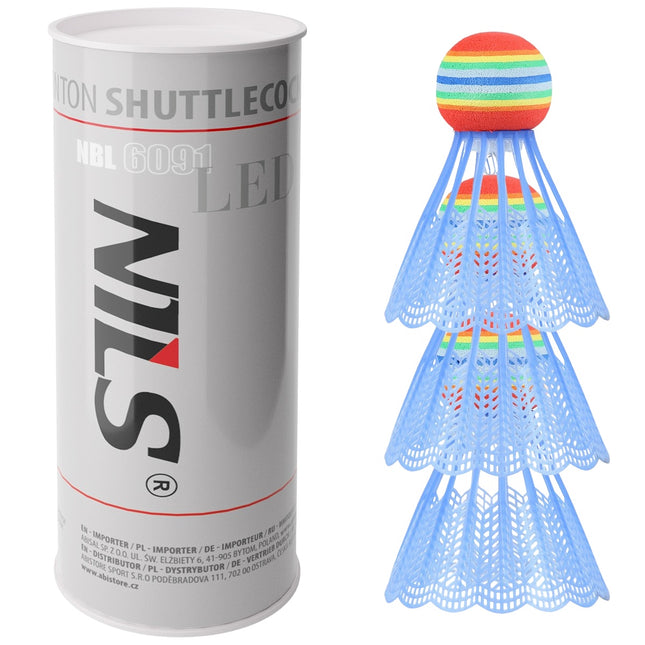 LED Nylon Shuttlecocks, 3 Pack