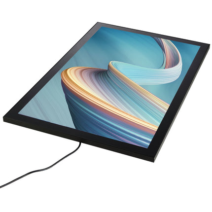LED Poster Frame, Black Aluminum Backlit 24x36