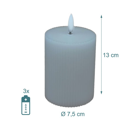 LED Real-Wax Flameless Candles – Set of 4