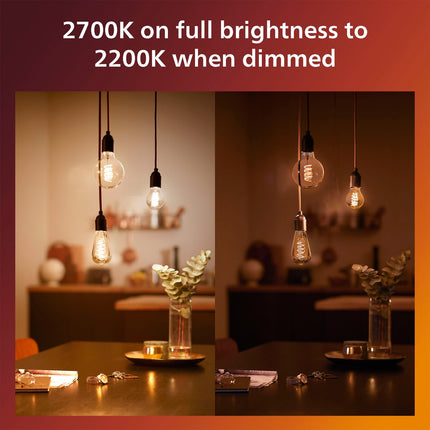 LED žárovka SceneSwitch E27 ST64 7-3,8-1W (50W) deco spirála