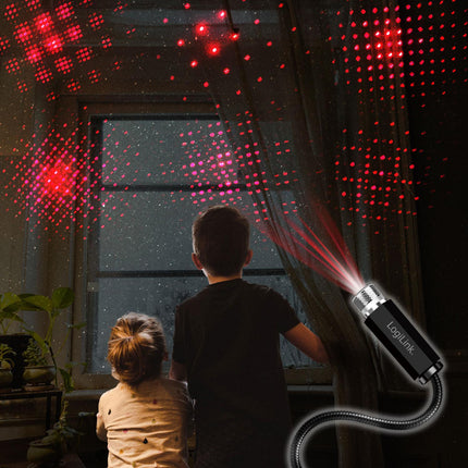 LED Starlight 6 světelných vzorů USB-A