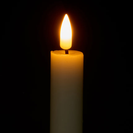 LED kónické svíčky, bez plamene, dálkové ovládání a časovač, sada 6 ks