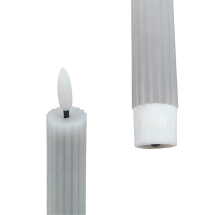 LED voskové kónické svíčky, sada 4 ks, blikající plamen