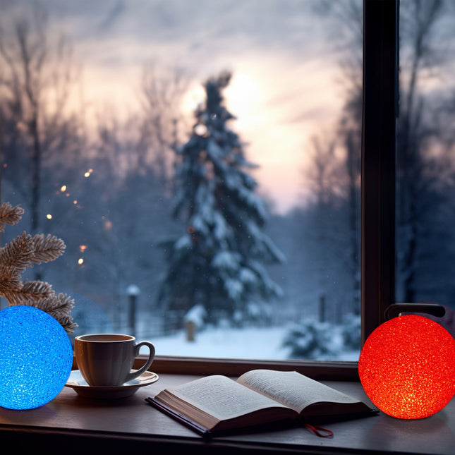 LED světelná koule se změnou barvy, sada 2 ks
