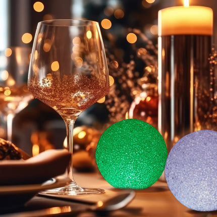 LED ball light with color change set of 2