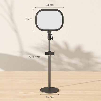 LED bedside lamp, 10 dimming levels, 5 colors, memory function, metal, black