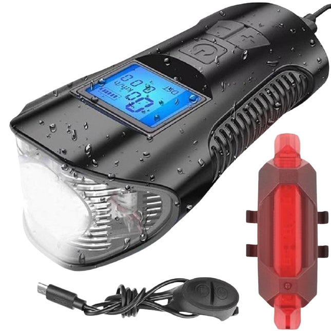 LED cyklosvětlo s počítadlem