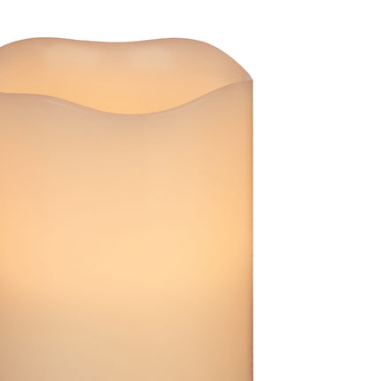 LED voskové blokové svíčky, sada 3 ks