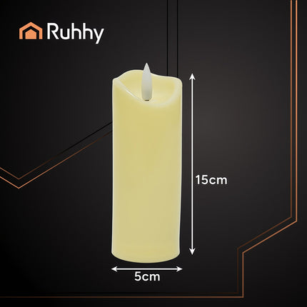 LED svíčka/vložka 15x5cm 1 ks Ruhhy 26719