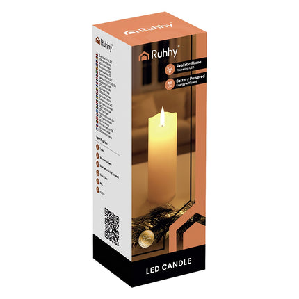 LED svíčka/vložka 15x5cm 1 ks Ruhhy 26719
