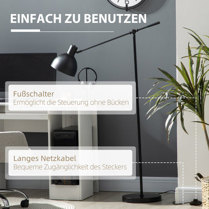 LED stojací lampa s nastavitelným stojanem a stmívatelným světlem