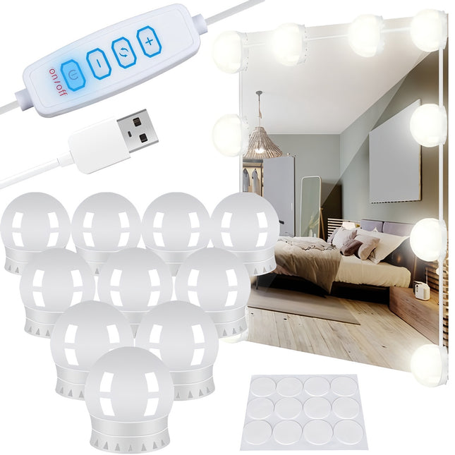 LED-Lampen für den Spiegel/Schminktisch - 10 Stk. 