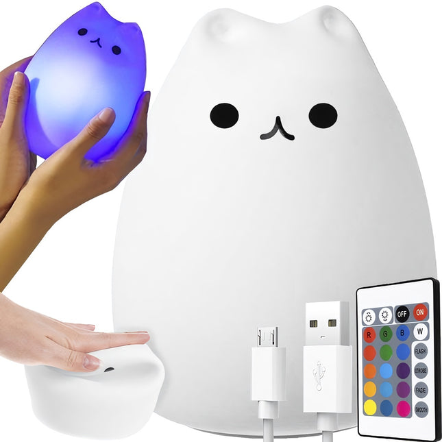 LED noční lampička - kočička