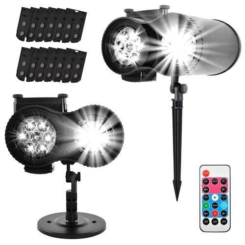 LED projektor na sváteční dům, vlny + 12 slajdů
