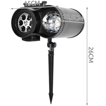 LED projektor na sváteční dům, vlny + 12 slajdů