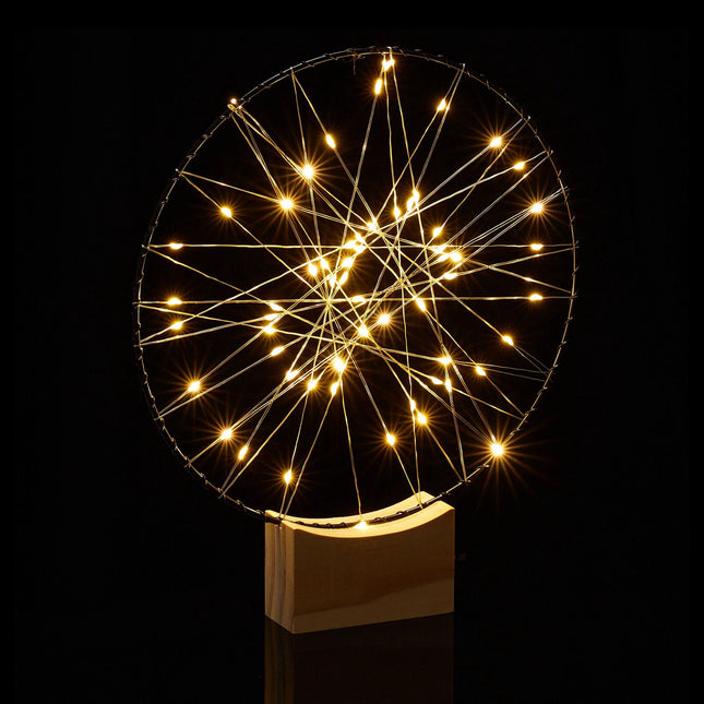 LED kruhová dekorace 25 cm