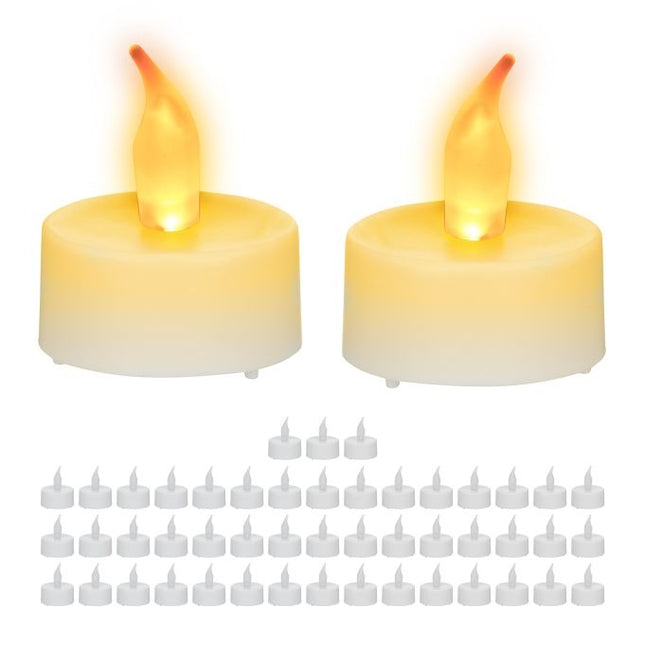 LED čajové svíčky, sada 50 ks