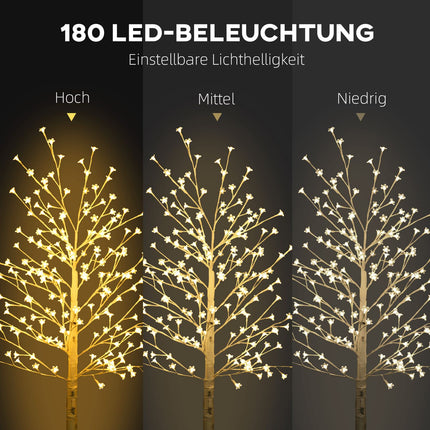 LED třešňový strom, 180 LED, 3 úrovně jasu, 180 cm