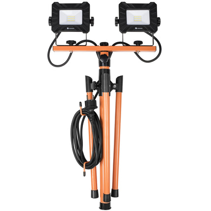 LED pracovní lampa se stativem 2 x 10W