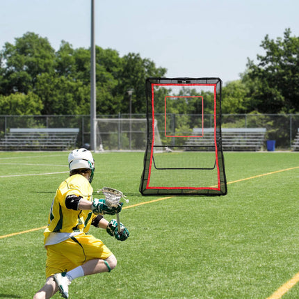 Lacrosse Rebounder Net 5x7 Ft, Adjustable Angle Target