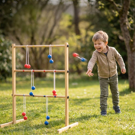 Hra Ladder golf s rámem z borovicového dřeva