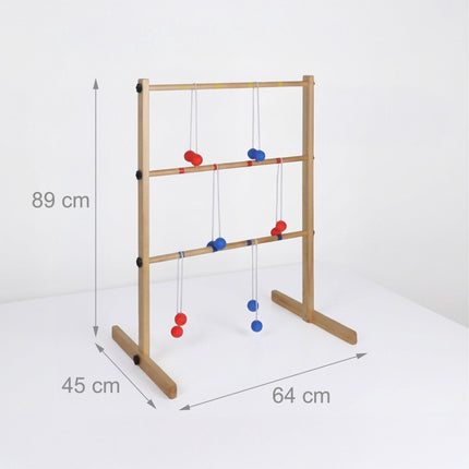 Hra Ladder golf s rámem z borovicového dřeva