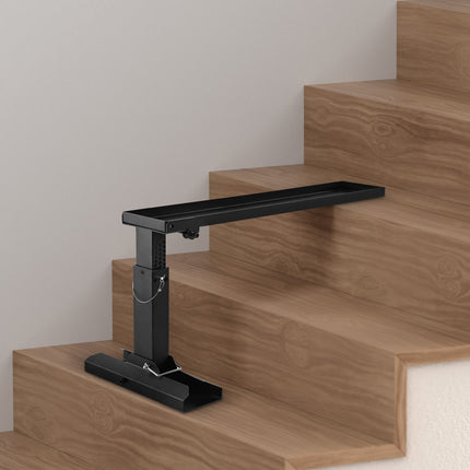 Ladder Leveler Stabilizer, 11.4 to 18 in Height, Foldable Carbon Steel