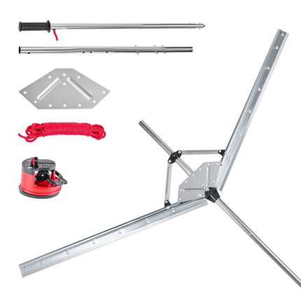Lake Weed Cutter Rake, Adjustable 46–62 In, 30 Ft Rope