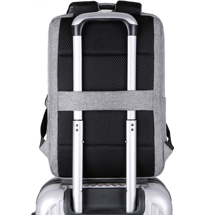Batoh na notebook 15.6" šedý, odolný vůči vodě, polyester