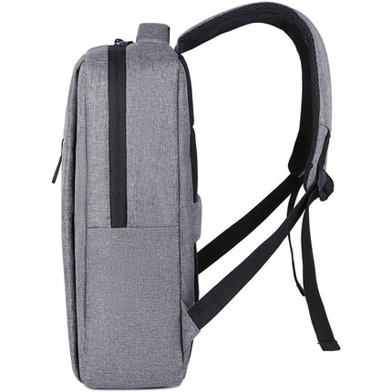 Batoh na notebook 15.6" šedý, odolný vůči vodě, polyester