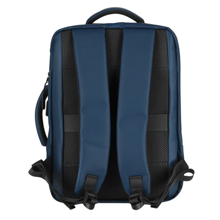 Batoh na notebook, modrý, nabíjecí port USB-C, 15L