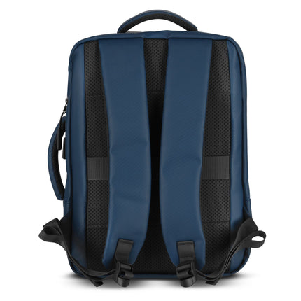 Batoh na notebook, modrý, nabíjecí port USB-C, 15L