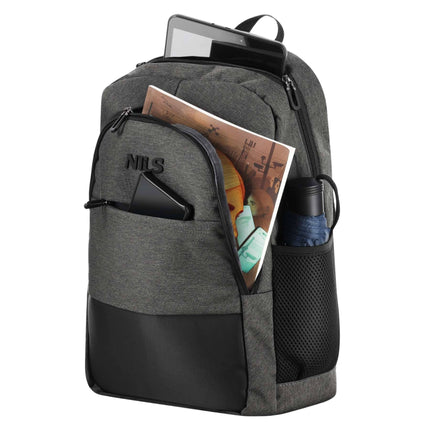 Batoh na notebook, nabíjecí port USB-C, 18L šedý