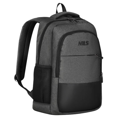 Batoh na notebook, nabíjecí port USB-C, 18L šedý