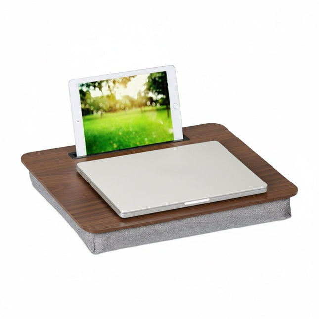 Podnos na notebook do postele 17" s polštářem a držákem na telefon