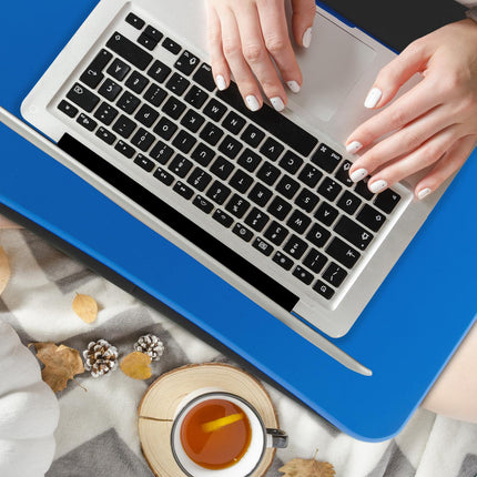 Polštář pod notebook modrý s opěrkou zápěstí
