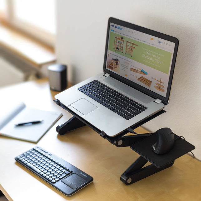 Stojan na notebook s nastavitelným ventilátorem