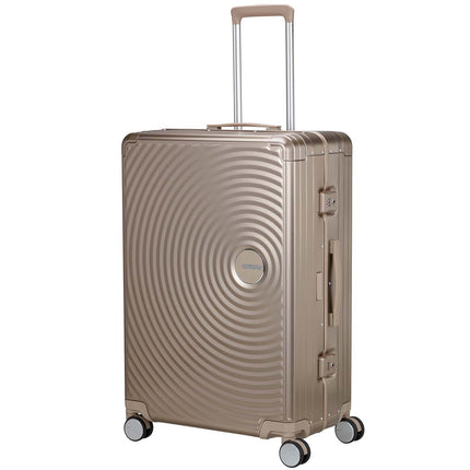 Velký bronzový hliníkový kufr, design Soundbox, 77 cm