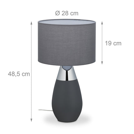 Velká oválná noční lampa s dotykovou funkcí