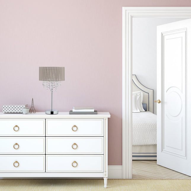 Velká stolní lampa organza křišťál