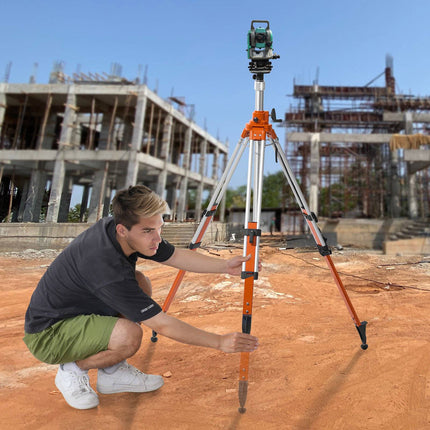 Laser Level Tripod, 5/8-11 Mount, 45-114 in Height