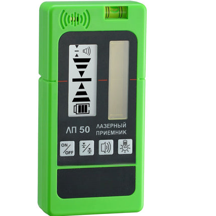 Laser Receiver Detector, 197 ft Range, Dual LCD, Clamp