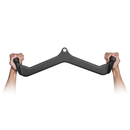 Lat Pulldown Attachment – Solid Steel V-Bar, Rubber Grip