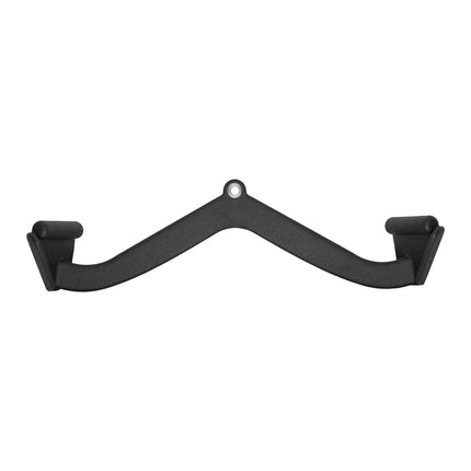 Lat Pulldown V-Bar Attachment, Solid Steel, Rubber Grip